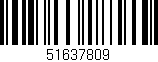 Código de barras (EAN, GTIN, SKU, ISBN): '51637809'