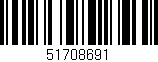 Código de barras (EAN, GTIN, SKU, ISBN): '51708691'