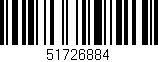 Código de barras (EAN, GTIN, SKU, ISBN): '51726884'