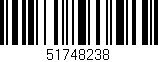 Código de barras (EAN, GTIN, SKU, ISBN): '51748238'