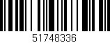 Código de barras (EAN, GTIN, SKU, ISBN): '51748336'