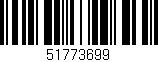 Código de barras (EAN, GTIN, SKU, ISBN): '51773699'