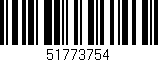 Código de barras (EAN, GTIN, SKU, ISBN): '51773754'