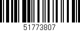 Código de barras (EAN, GTIN, SKU, ISBN): '51773807'