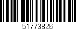 Código de barras (EAN, GTIN, SKU, ISBN): '51773826'