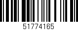 Código de barras (EAN, GTIN, SKU, ISBN): '51774165'