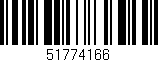 Código de barras (EAN, GTIN, SKU, ISBN): '51774166'