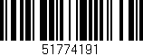 Código de barras (EAN, GTIN, SKU, ISBN): '51774191'