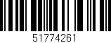 Código de barras (EAN, GTIN, SKU, ISBN): '51774261'
