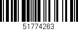 Código de barras (EAN, GTIN, SKU, ISBN): '51774263'