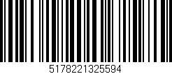 Código de barras (EAN, GTIN, SKU, ISBN): '5178221325594'