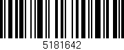 Código de barras (EAN, GTIN, SKU, ISBN): '5181642'