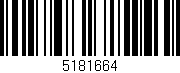 Código de barras (EAN, GTIN, SKU, ISBN): '5181664'
