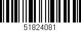 Código de barras (EAN, GTIN, SKU, ISBN): '51824081'