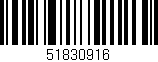 Código de barras (EAN, GTIN, SKU, ISBN): '51830916'