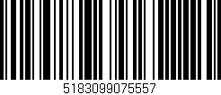 Código de barras (EAN, GTIN, SKU, ISBN): '5183099075557'