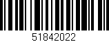 Código de barras (EAN, GTIN, SKU, ISBN): '51842022'