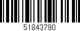 Código de barras (EAN, GTIN, SKU, ISBN): '51843790'