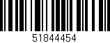 Código de barras (EAN, GTIN, SKU, ISBN): '51844454'