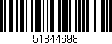 Código de barras (EAN, GTIN, SKU, ISBN): '51844698'