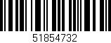 Código de barras (EAN, GTIN, SKU, ISBN): '51854732'