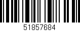 Código de barras (EAN, GTIN, SKU, ISBN): '51857684'