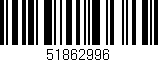 Código de barras (EAN, GTIN, SKU, ISBN): '51862996'