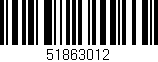 Código de barras (EAN, GTIN, SKU, ISBN): '51863012'