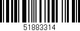 Código de barras (EAN, GTIN, SKU, ISBN): '51883314'