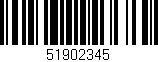 Código de barras (EAN, GTIN, SKU, ISBN): '51902345'