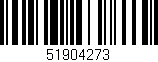 Código de barras (EAN, GTIN, SKU, ISBN): '51904273'