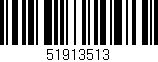 Código de barras (EAN, GTIN, SKU, ISBN): '51913513'