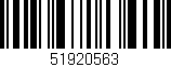 Código de barras (EAN, GTIN, SKU, ISBN): '51920563'