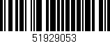 Código de barras (EAN, GTIN, SKU, ISBN): '51929053'