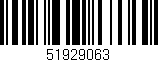 Código de barras (EAN, GTIN, SKU, ISBN): '51929063'