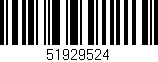 Código de barras (EAN, GTIN, SKU, ISBN): '51929524'