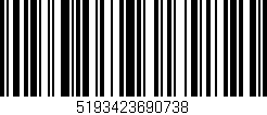 Código de barras (EAN, GTIN, SKU, ISBN): '5193423690738'