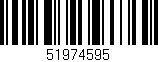 Código de barras (EAN, GTIN, SKU, ISBN): '51974595'