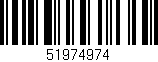 Código de barras (EAN, GTIN, SKU, ISBN): '51974974'