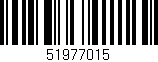 Código de barras (EAN, GTIN, SKU, ISBN): '51977015'