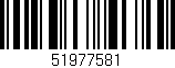 Código de barras (EAN, GTIN, SKU, ISBN): '51977581'