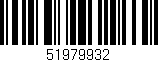Código de barras (EAN, GTIN, SKU, ISBN): '51979932'