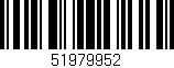 Código de barras (EAN, GTIN, SKU, ISBN): '51979952'