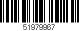 Código de barras (EAN, GTIN, SKU, ISBN): '51979967'