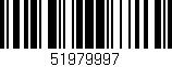 Código de barras (EAN, GTIN, SKU, ISBN): '51979997'