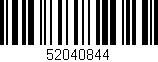 Código de barras (EAN, GTIN, SKU, ISBN): '52040844'