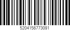 Código de barras (EAN, GTIN, SKU, ISBN): '5204156773091'