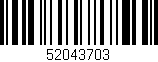 Código de barras (EAN, GTIN, SKU, ISBN): '52043703'