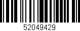 Código de barras (EAN, GTIN, SKU, ISBN): '52049429'