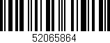 Código de barras (EAN, GTIN, SKU, ISBN): '52065864'